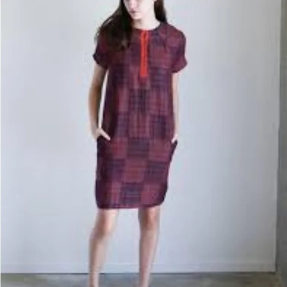 Ace & Jig Billie Jean dress in carberet size xs 100% cotton